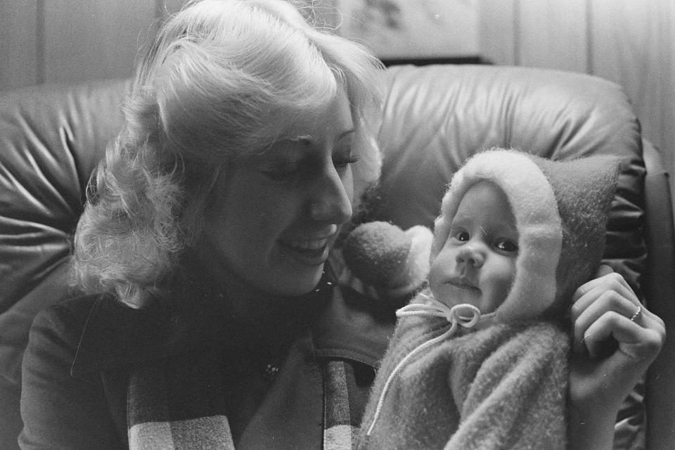 Ingrid Jacques pictured here as a baby with her Aunt Amy, who was killed by a drunken driver on Christmas Day 1987.