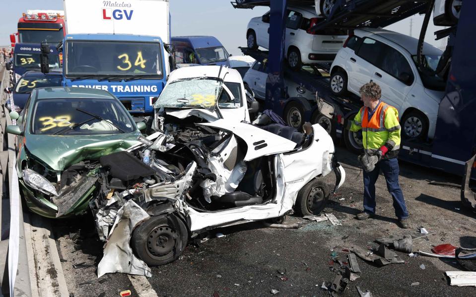 100-vehicle Sheppey car crash