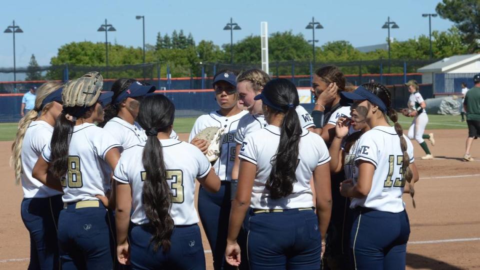 The Central Catholic softball team participated in the Sac-Joaquin Section Division III championship against Ponderosa at Cosumnes River College on Saturday, May 27. Central Catholic lost 1-0.