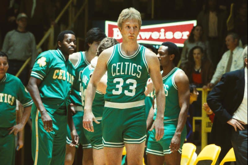 Sean Patrick Small plays Larry Bird on "Winning Time." Photo courtesy of HBO