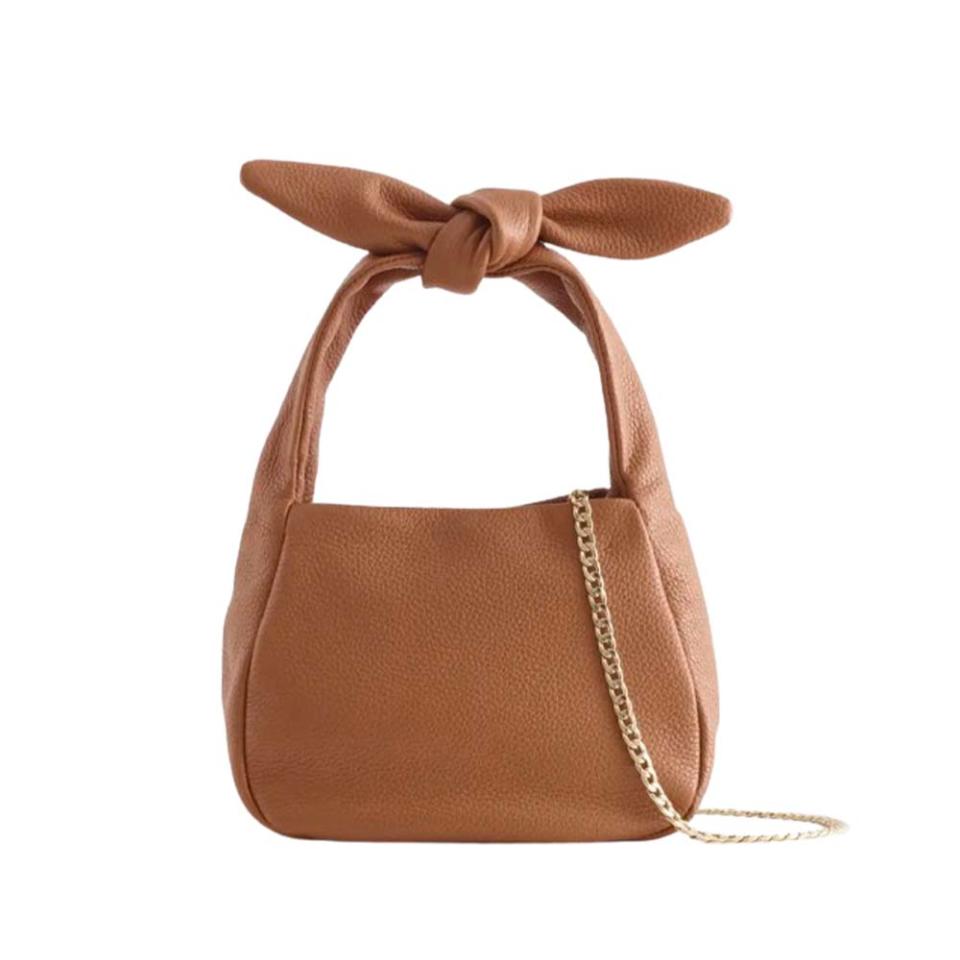 Quince Italian Leather Mini Bow Bag