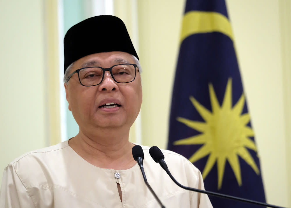 Senior Minister (Security Cluster) Datuk Seri Ismail Sabri Yaakob during a daily press conference regarding the recovery movement control order (RMCO) at the Perdana Putra in Putrajaya July 3, 2020. — Bernama pic