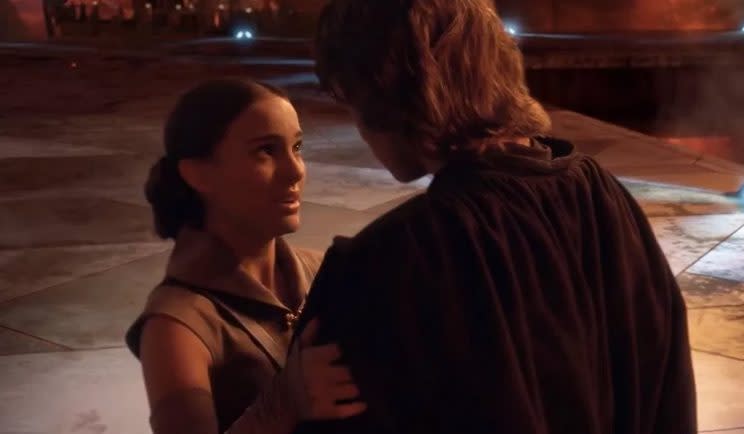 Padmé confronts Anakin in Revenge of the Sith - Credit: Lucasfilm