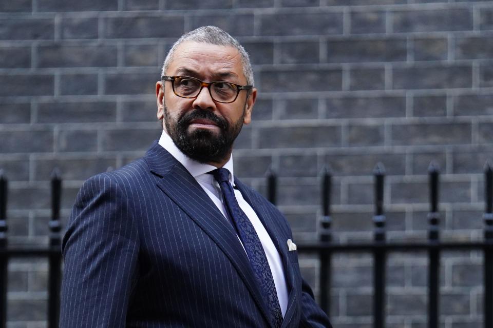 James Cleverly leaving Downing Street (James Manning/PA) (PA Wire)