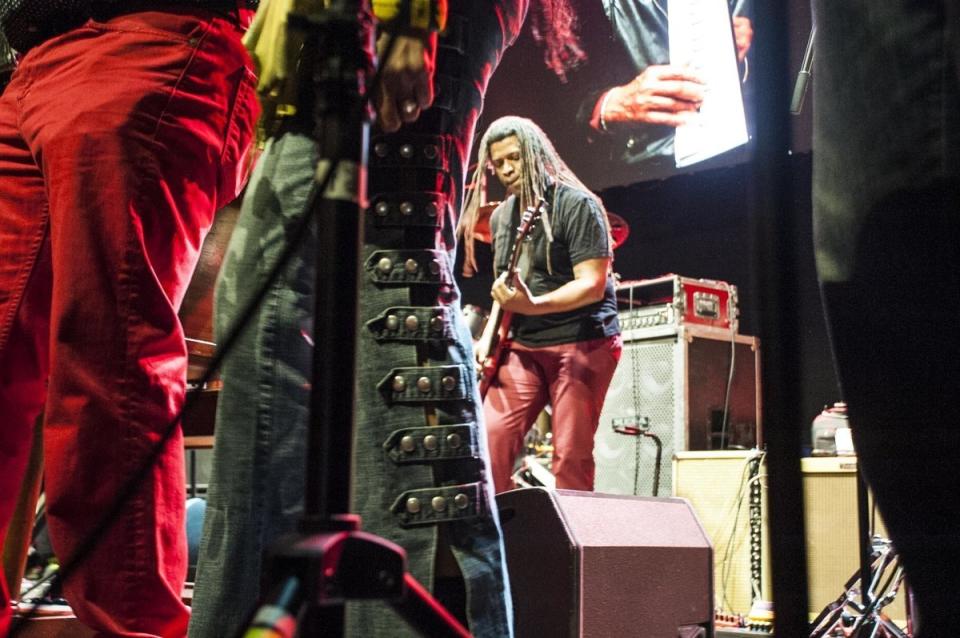 NEW YORK, NY - APRIL 4: Performers take the stage at New York City's Webster Hall at a benefit concert for funk pioneer Bernie Worrell in New York city on Monday, April 4, 2016. (Photo by Sara Boboltz/Huffington Post) *** Local Caption ***