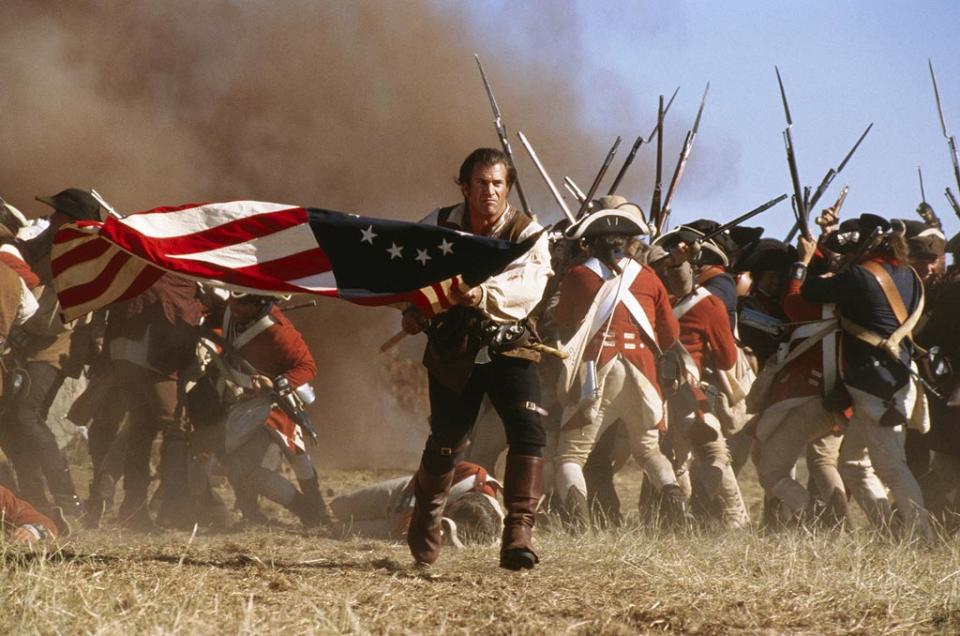 <a href="http://movies.yahoo.com/movie/the-patriot-2000/" data-ylk="slk:The Patriot;elm:context_link;itc:0;sec:content-canvas" class="link ">The Patriot</a> (2000)<br> Revolutionary War figure Francis “The Swamp Fox” Marion was the basis for Mel Gibson’s character, but he wasn’t the forward-thinking family man they show in the flick. He was a slave owner who didn’t get married (to his cousin) until after the war was over. Historians also say that he actively persecuted and murdered native Cherokees. Plus, the thrilling Battle of Guilford Court House where he vanquishes his British nemesis? In reality, the Americans lost that one.