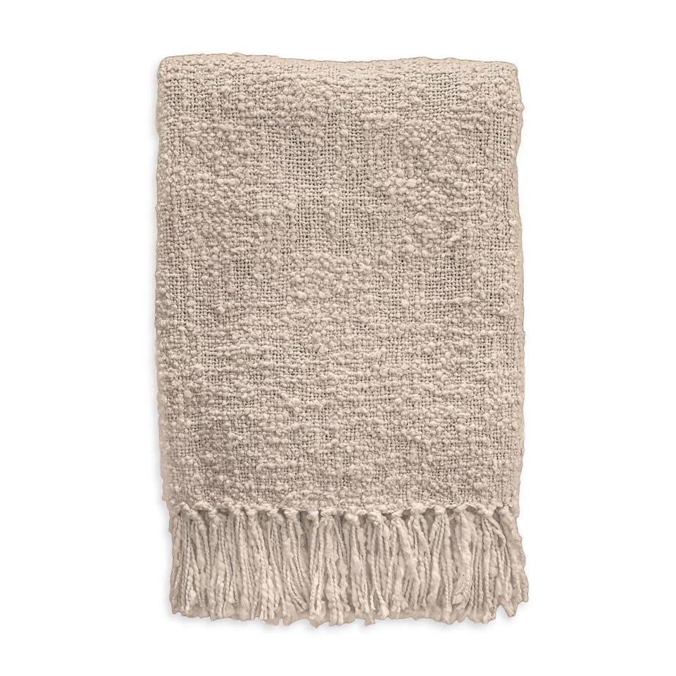 textured throw