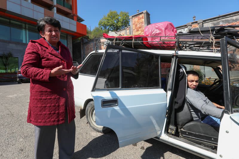 Refugee family flee Nagorno-Karabakh