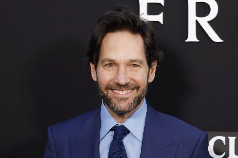 Paul Rudd arrives on the red carpet at the premiere of "Ghostbusters: Frozen Empire" at AMC Lincoln Square Theater on March 14 in New York City. File Photo by John Angelillo/UPI