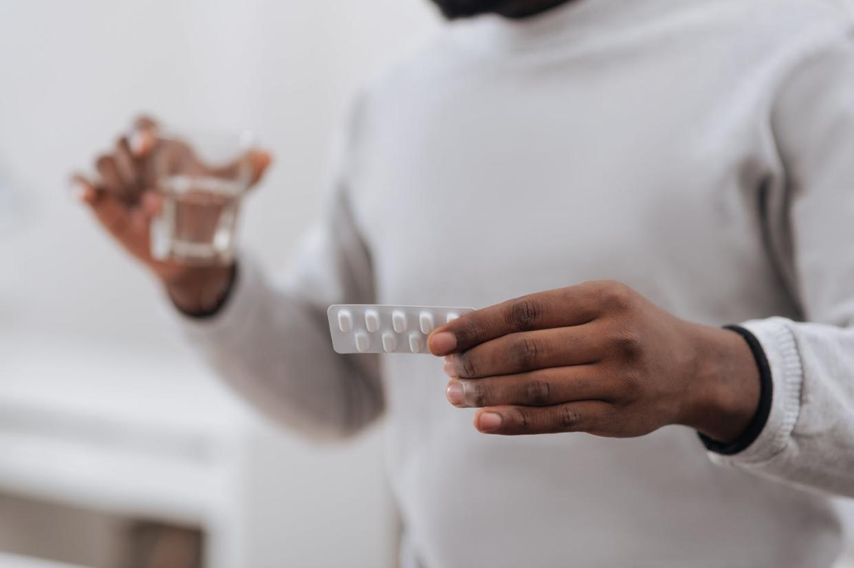 <span class="caption">Black men who have sex with men in Southern states have a low rate of using HIV prevention treatments.</span> <span class="attribution"><a class="link " href="https://www.gettyimages.com/detail/photo/selective-focus-of-medicine-being-in-hands-of-a-royalty-free-image/698025480?adppopup=true" rel="nofollow noopener" target="_blank" data-ylk="slk:yacobchuk/iStock/Getty Images Plus via Getty Images;elm:context_link;itc:0;sec:content-canvas"> yacobchuk/iStock/Getty Images Plus via Getty Images</a></span>