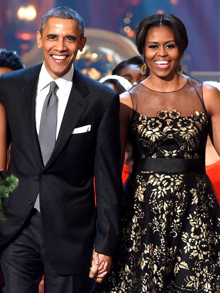 Farewell, Mr. and Mrs. Obama. (Photo: Theo Wargo/WireImage)