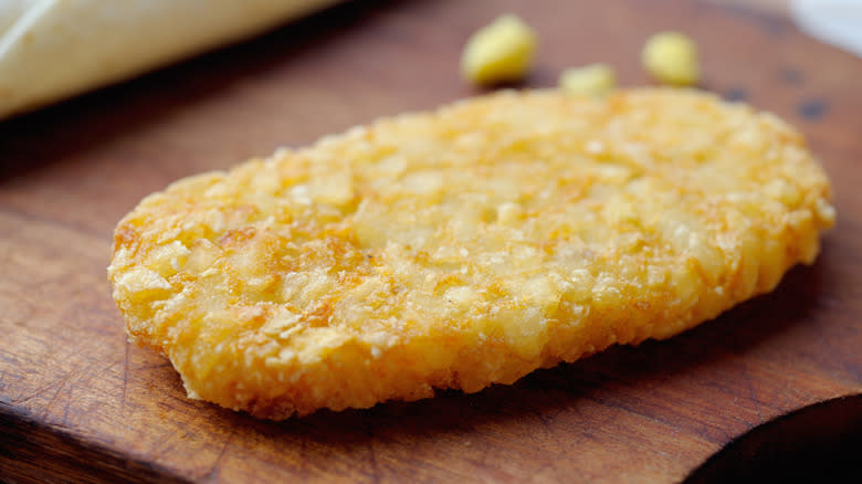 Deep fried potato hash brown