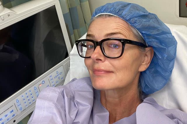 <p>Paulina Porizkova/instagram</p> Paulina Porizkova before her hip replacement surgery