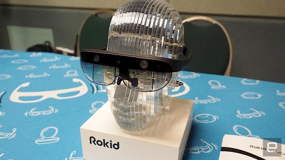 At this year's CES, Rokid showed off Glass, an AR headset that's meantprimarily for enterprises