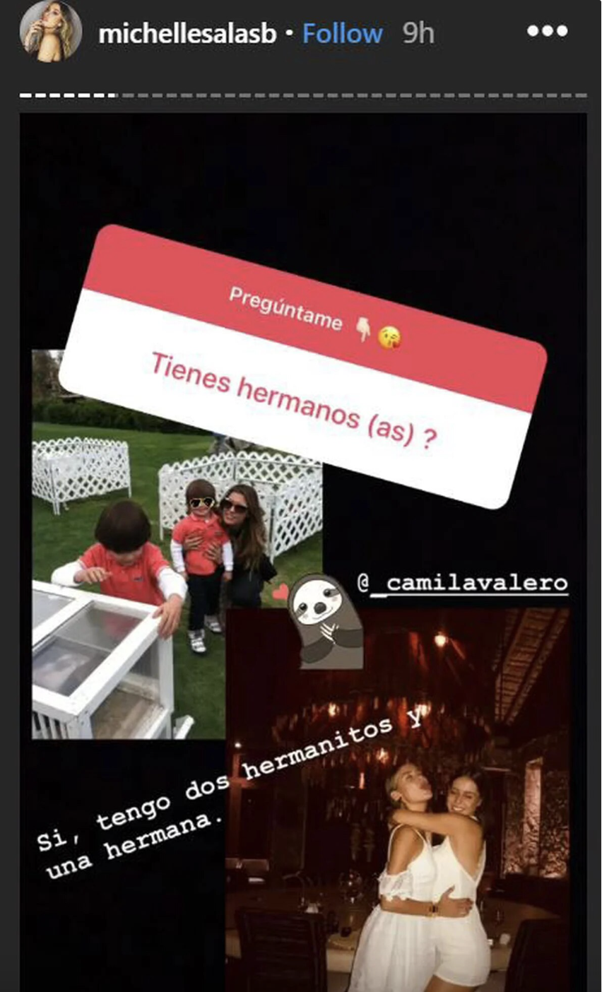 Luis Miguel tiene tres hijos. Michelle Salas con Stephanie Salas y Miguel y Daniel Gallego, con Aracely Arámbula (Captura de video Michelle Salas/Instagram Stories)