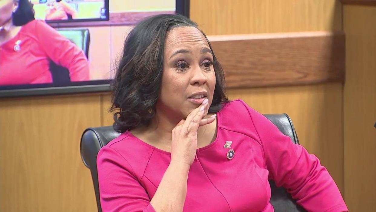 <div>Fulton County District Attorney Fani Willis has been disqualified from prosecuting Lt. Gov. Burt Jones, and now faces possible disqualification from the entire case over allegations she financially benefitted from a personal relationship with special prosecutor Nathan Wade. (FOX 5)</div> <strong>(FOX 5)</strong>