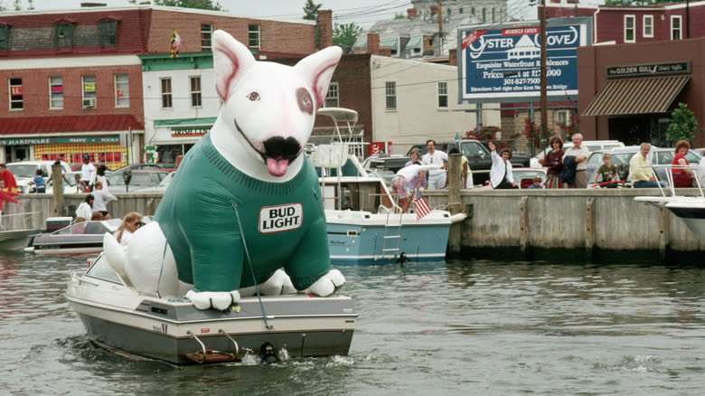 Spuds Mackenzie Bud Light mascot inflatable