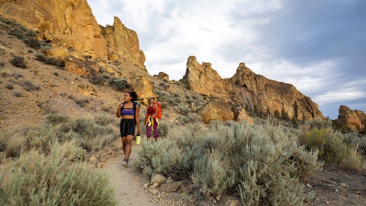 hikers near Smith Rock