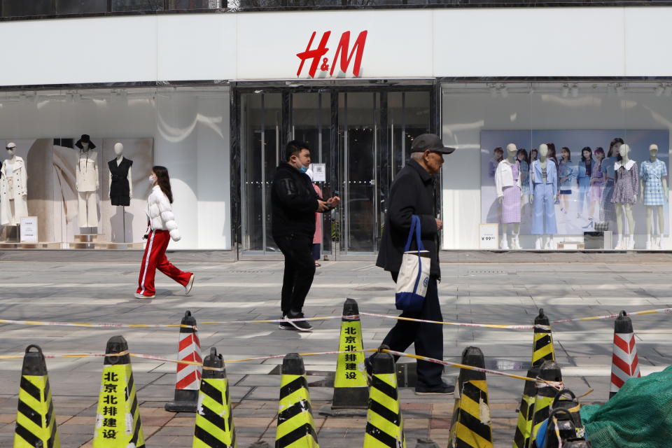 H&M宣布停用新疆棉花後，中國大陸掀起抵制潮。圖片來源：Reuters