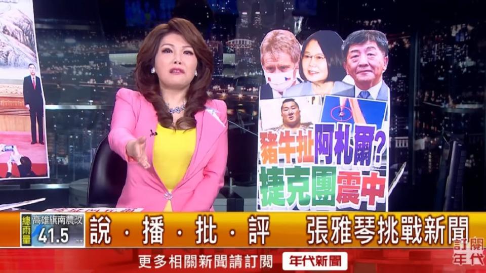 張雅琴護美豬，認為民眾可自行選擇要不要購買。（圖／翻攝自YouTube）