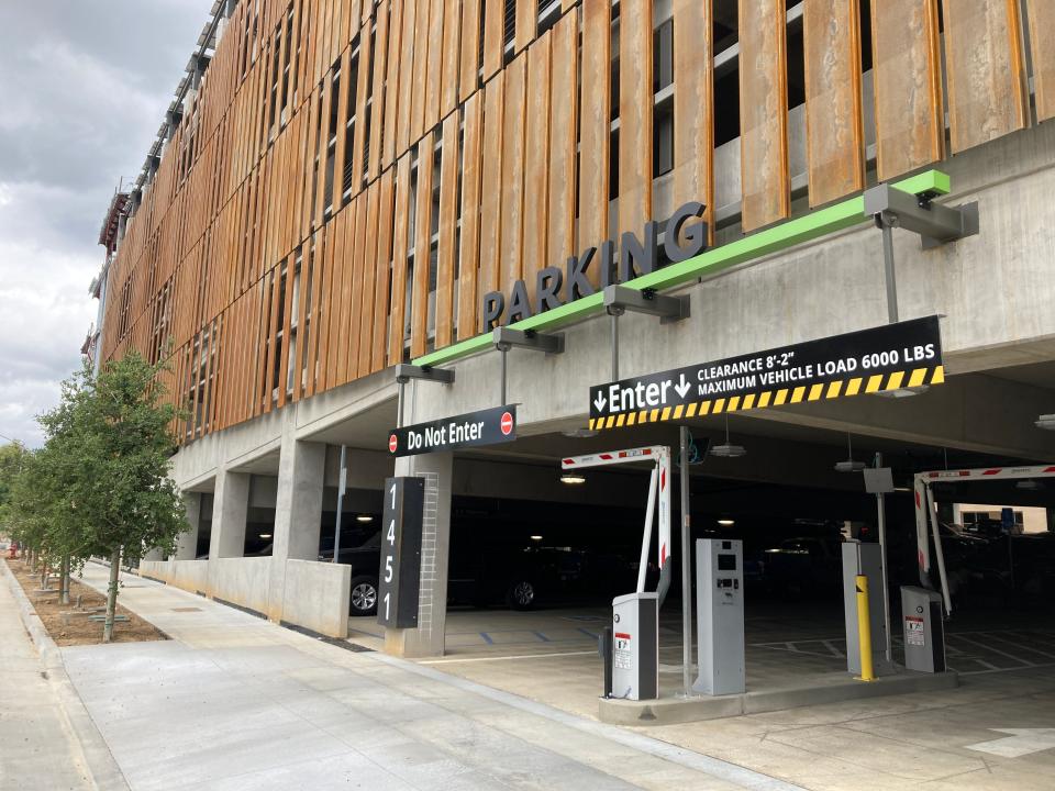 The new California Street Parking Garage in downtown Redding on May 6.