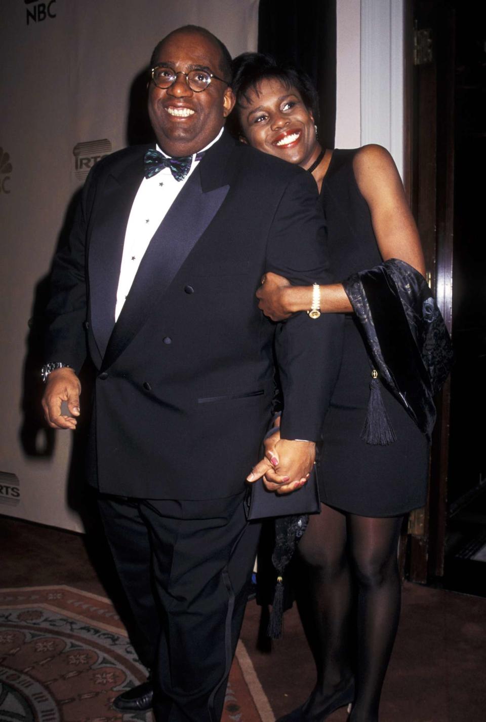 Al Roker and Deborah Roberts during IRTS Foundation Gold Medal Award Honors Robert Wright at Waldorf Astoria Hotel in New York City, New York, United States