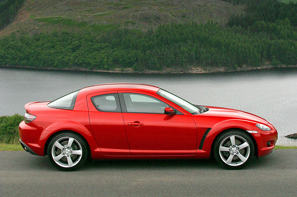 <p>The RX-8 was rightly praised for its excellent handling but criticised for its poor <strong>economy</strong> and lack of <strong>mid-range performance</strong>, all of them caused by its compact (just 1.3 litres) but thirsty <strong>rotary</strong> engine. Hardly anyone pointed out a design flaw which had nothing to do with the engine. The RX-8 had four doors, the front ones being <strong>hinged at the front</strong> and the rears at the rear.</p><p>The rears could not be opened unless the fronts were already open, and there were circumstances in which it would have been impossible to leave the car if you were sitting in the back.</p>