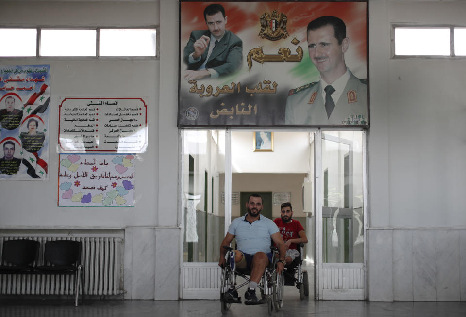 Wounded Syrian soldiers learn to live with disabilities