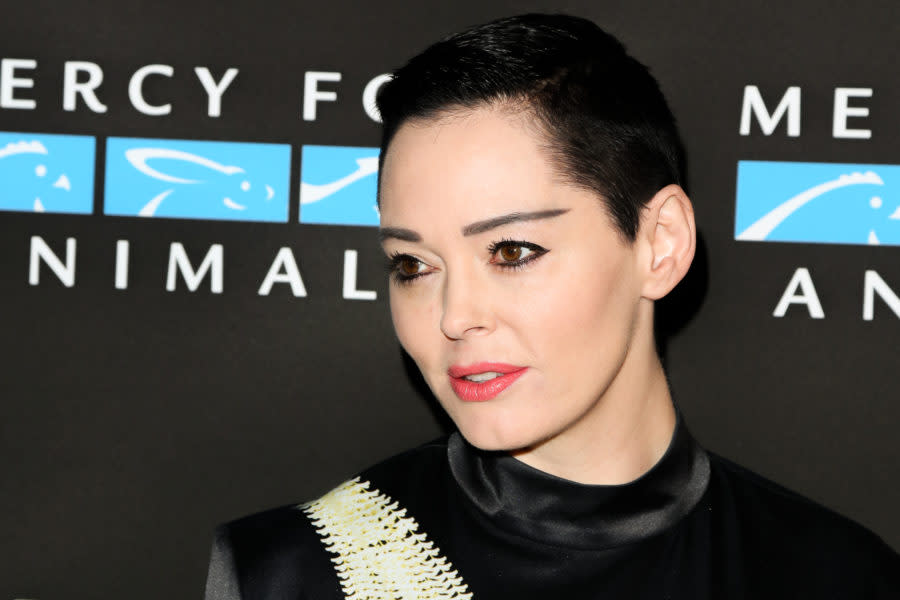 Rose McGowan’s Twitter account has been suspended, and she says, “powerful forces are at work”