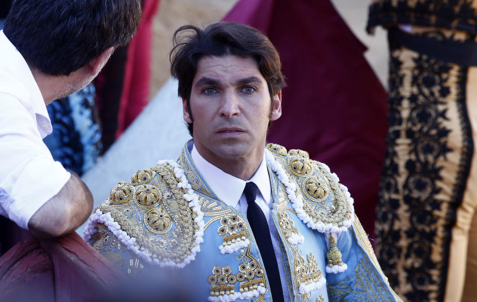 GUADALAJARA, SPAIN - APRIL 27: Cayetano Rivera during bullfights in Brihuega on April 27, 2019 in Guadalajara, Spain. (Photo by Europa Press Entertainment/Europa Press via Getty Images)