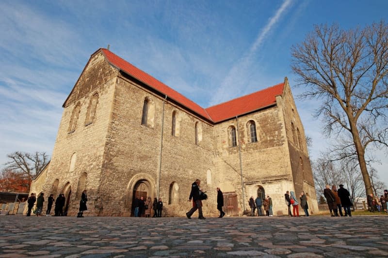 The Burchardi church where the world's slowest piece of music is being played is located in the central German town of Halberstadt in the Harzt mountains. Matthias Bein/dpa
