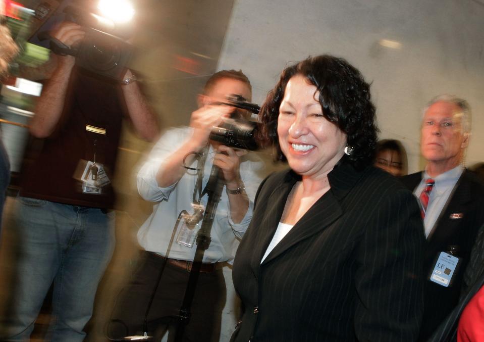 Supreme Court Justice Sonia Sotomayor during her confirmation in 2009.