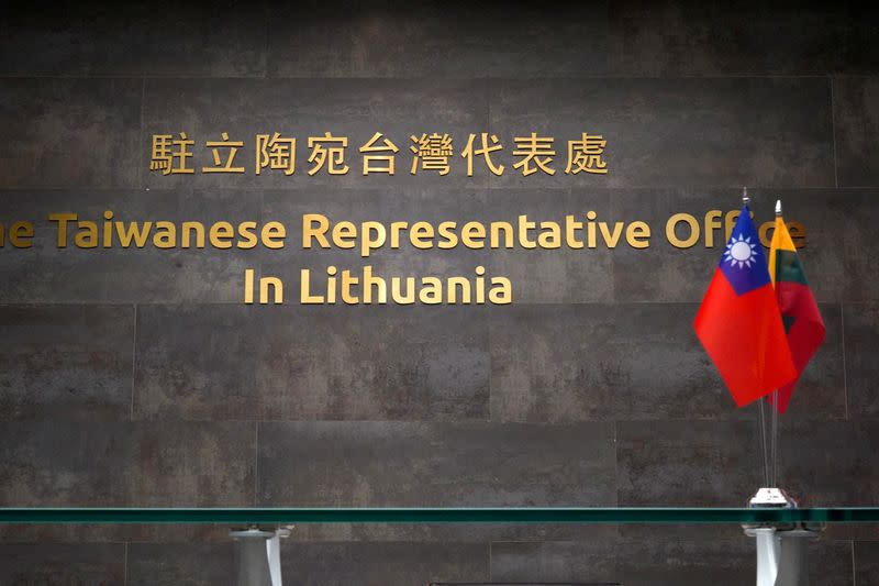 FILE PHOTO: Taiwanese Representative Office in Lithuania