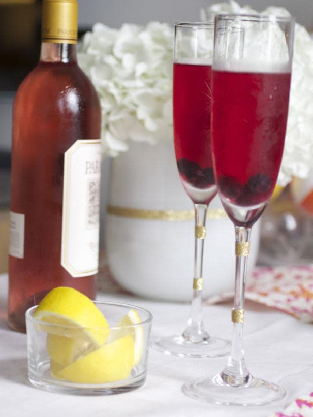 Rose Lemon Champagne Punch Recipe