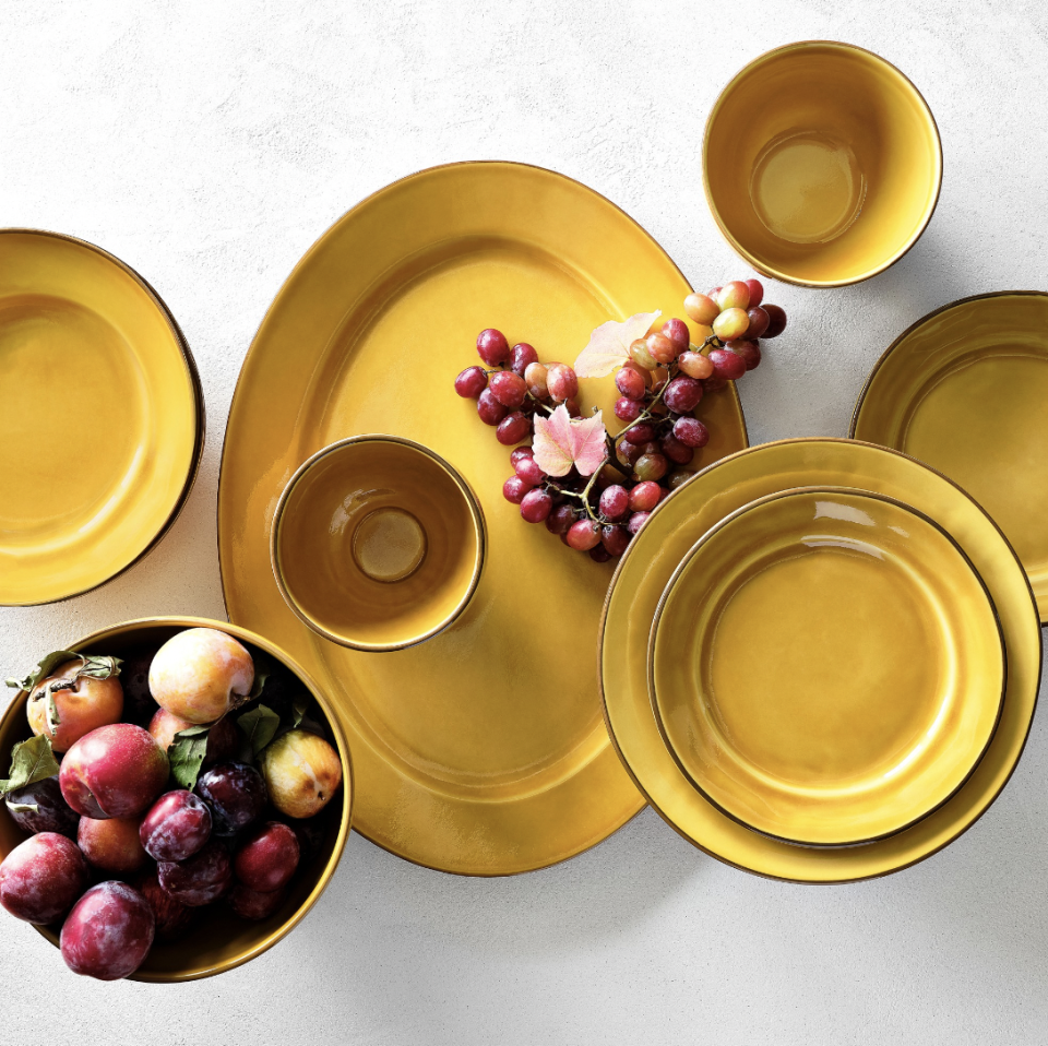 <p><a href="https://go.redirectingat.com?id=74968X1596630&url=https%3A%2F%2Fwww.williams-sonoma.com%2Fproducts%2Fprovencal-dinnerware-collection%2F&sref=https%3A%2F%2Fwww.womansday.com%2Frelationships%2Fdating-marriage%2Fg42606975%2Ffirst-anniversary-gift-ideas%2F" rel="nofollow noopener" target="_blank" data-ylk="slk:Shop Now;elm:context_link;itc:0;sec:content-canvas" class="link ">Shop Now</a></p><p>Provençal Dinnerware Collection</p><p>Williams Sonoma</p><p>$79.95</p><span class="copyright">Williams Sonoma</span>