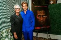 <p>Jamie Lee Curtis hangs with godson Jake Gyllenhaal on Sept. 21 at a special screening of his film <em>The Guilty</em> at the San Vicente Bungalows in L.A. </p>