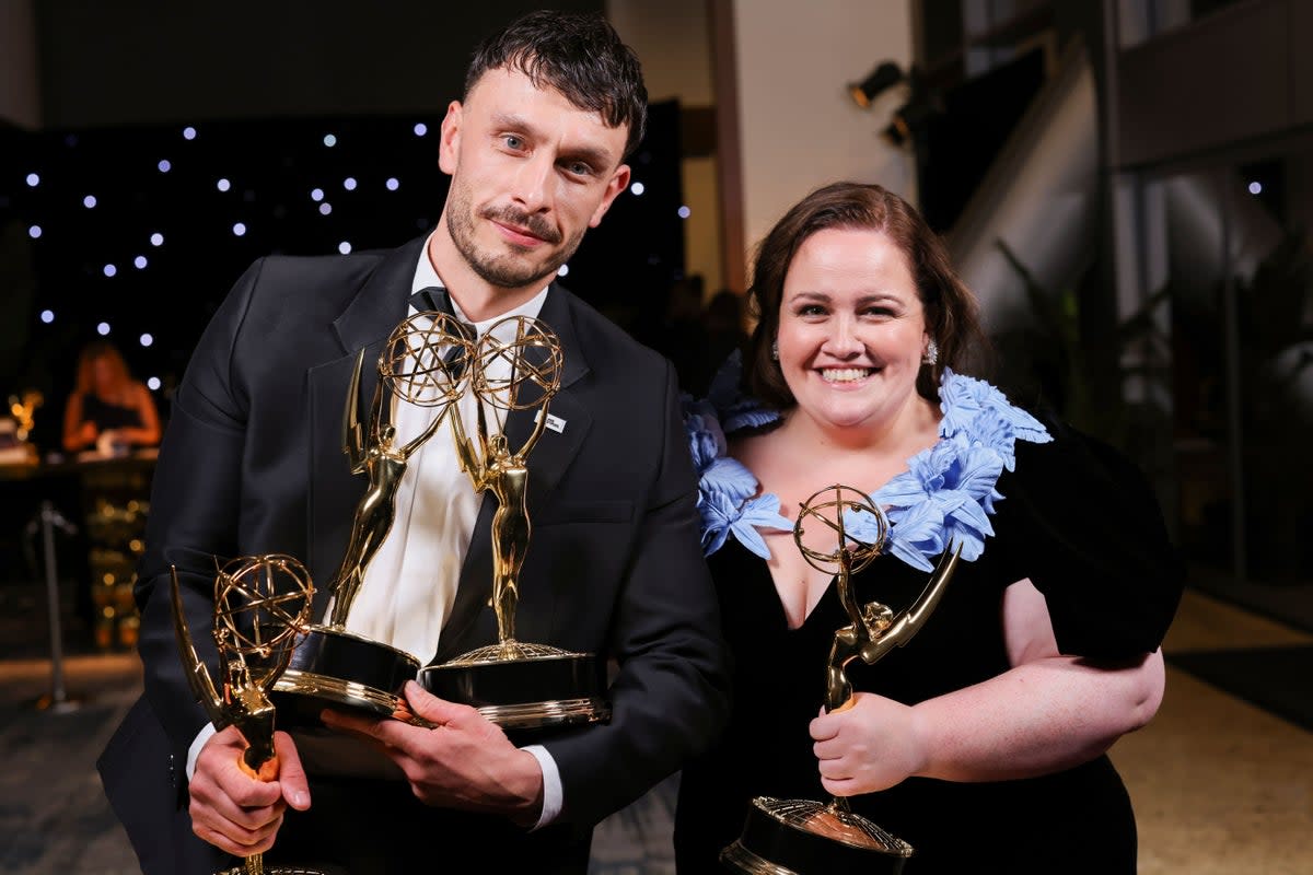 Baby Reindeer’s Richard Gadd and Jessica Gunning took home Emmys (Invision for the Television Academy/AP Content Services) (AP)