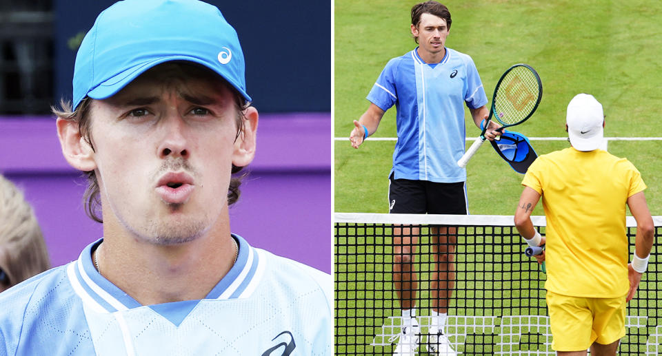 Alex de Minaur and Lorenzo Musetti in Queens.