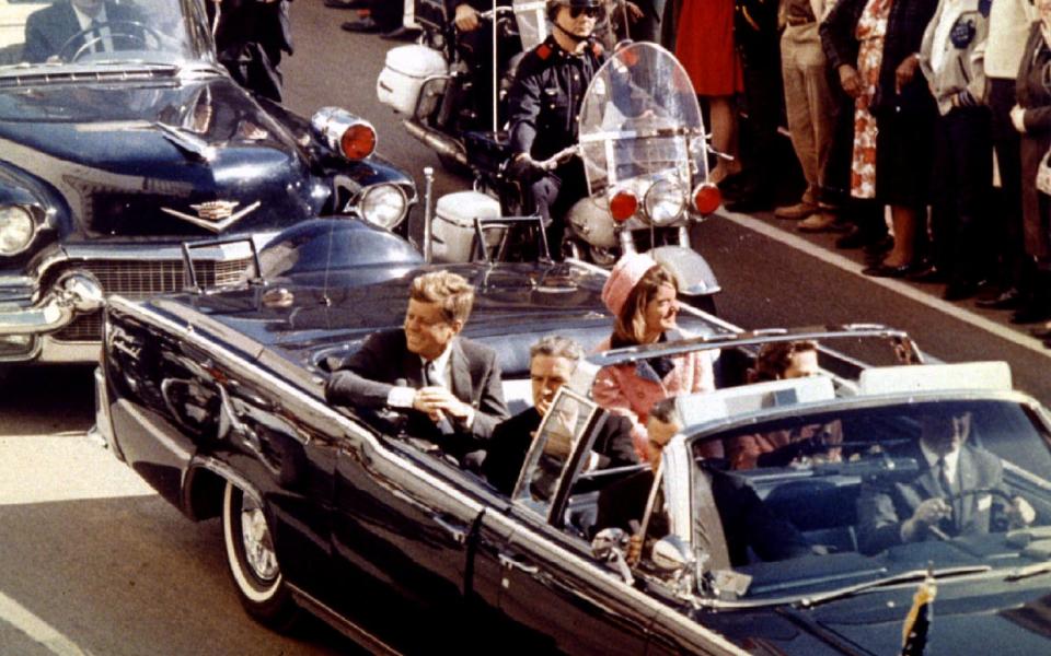 John F Kennedy and Jackie Kennedy in Dallas, moments before he was assassinated