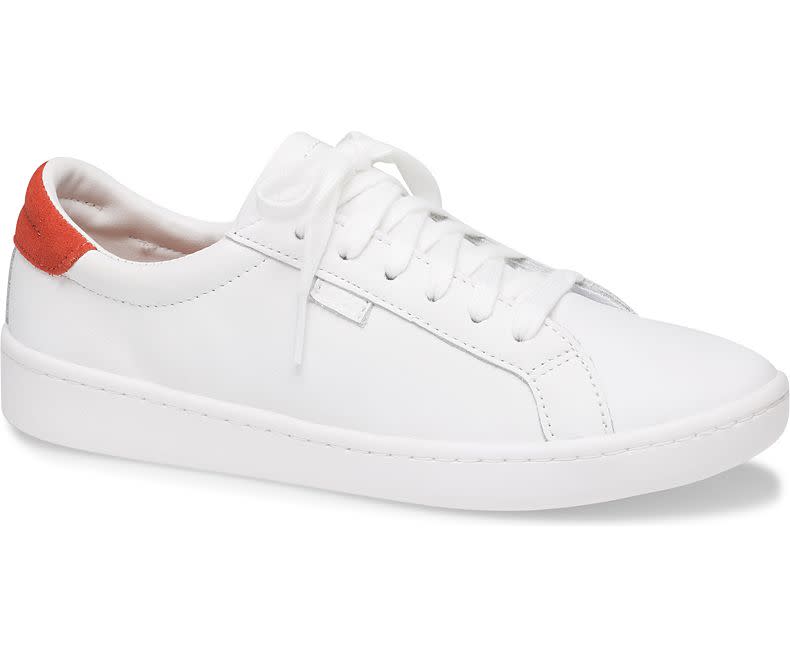 Keds Ace Sneakers in White Red. Image via Keds.