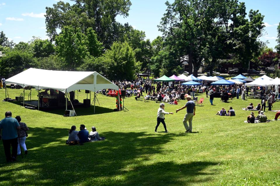 Sunday's Juneteenth celebration at the Mercer Museum in Doylestown Pa.