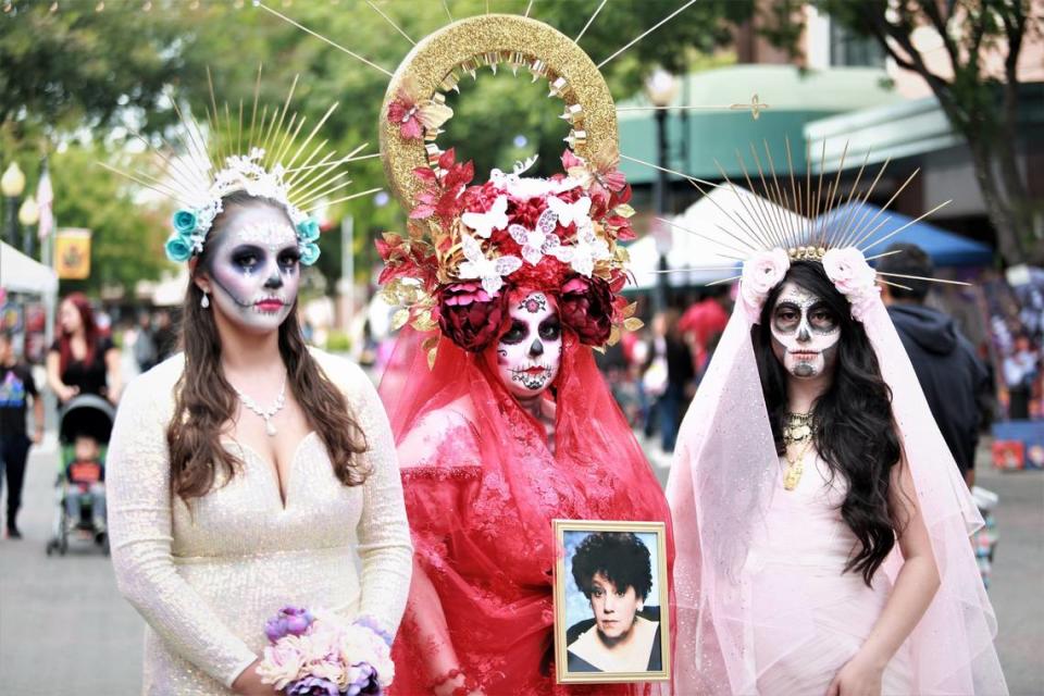 Families came together to celebrate culture and traditions at the 4th annual Día de los Muertos celebration in downtown Modesto on Oct. 19, 2019 at the Tenth Street Plaza.