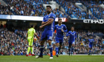 Britain Football Soccer - Manchester City v Chelsea - Premier League - Etihad Stadium - 3/12/16 Chelsea's Diego Costa celebrates scoring their first goal Action Images via Reuters / Jason Cairnduff Livepic EDITORIAL USE ONLY. No use with unauthorized audio, video, data, fixture lists, club/league logos or "live" services. Online in-match use limited to 45 images, no video emulation. No use in betting, games or single club/league/player publications. Please contact your account representative for further details.