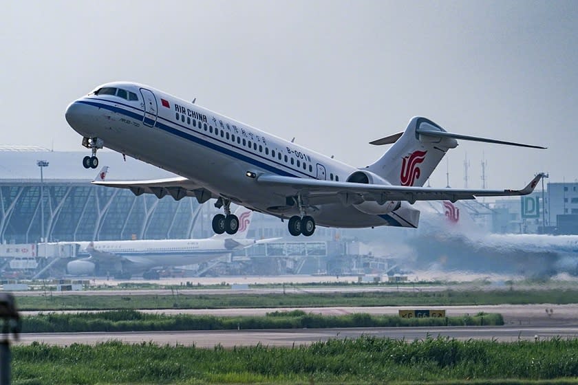 大陸國航一架班機飛行中出現怪異的「狗叫聲」。（圖／翻攝微博）