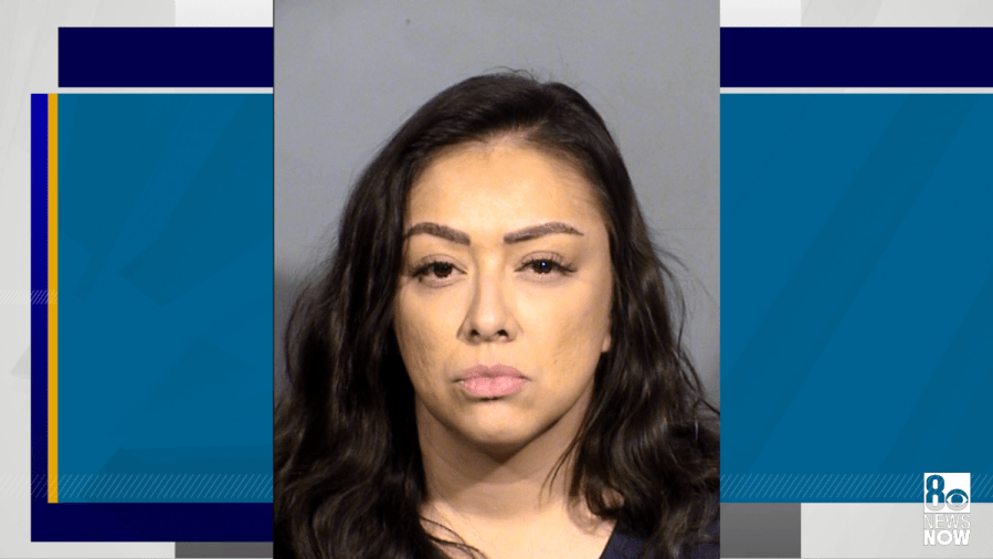 <em>Las Vegas Metro police arrested Cenia Poulsen, 35, on Tuesday after a nearly six-month investigation. Poulsen was never a licensed attorney in Nevada. (LVMPD/KLAS)</em>