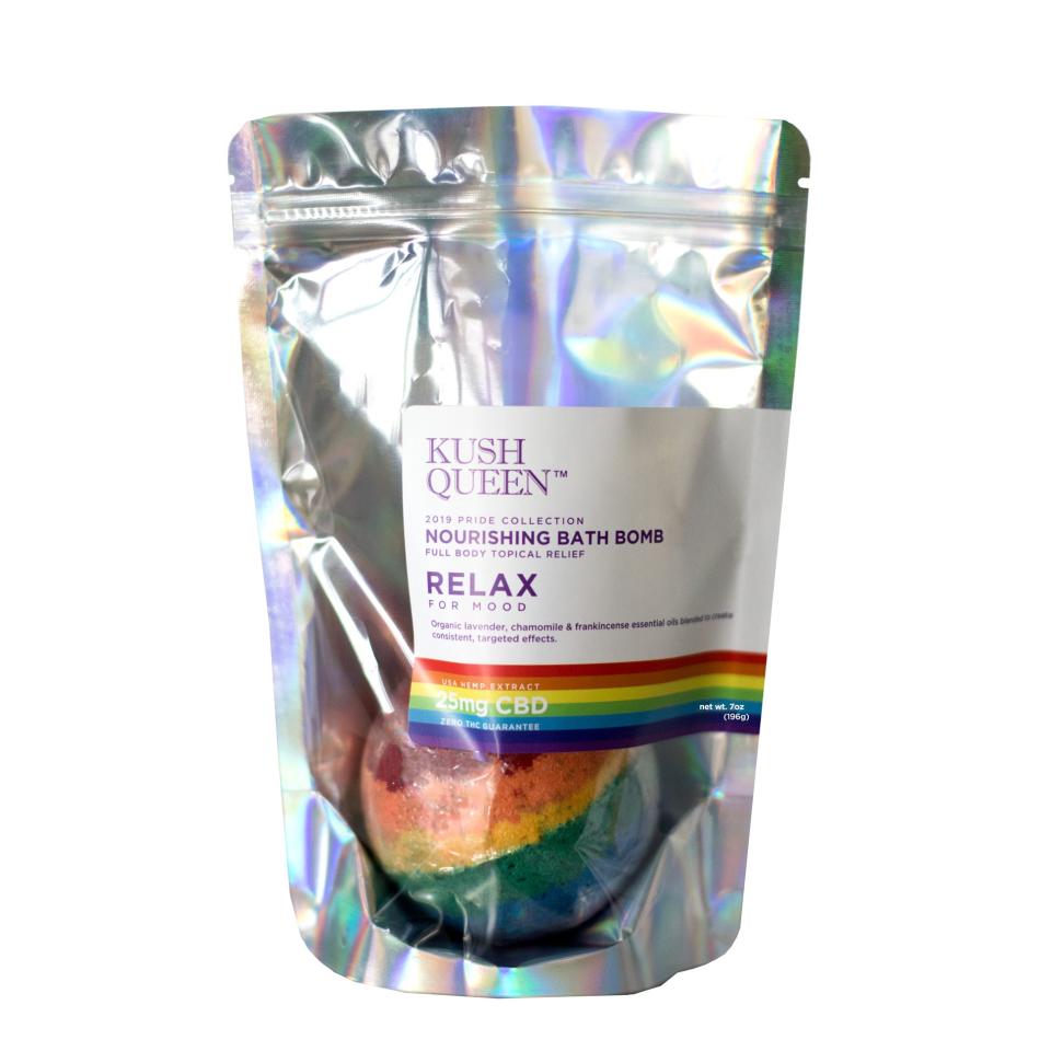 Kush Queen Shop Pride Rainbow CBD Bath Bomb