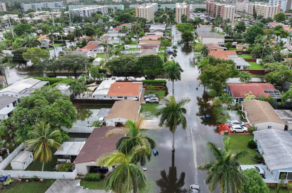 Up to 25 inches of rain has fallen in some parts of the state (Getty Images)