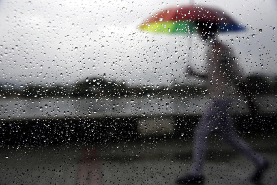 Rainy weather in Srinagar