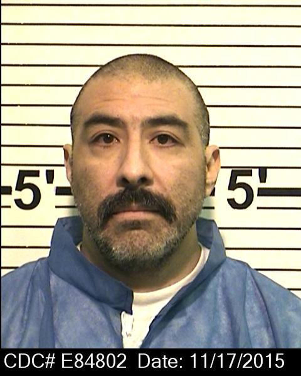 In this Nov. 17, 2015, photo, provided by the California Department of Corrections and Rehabilitation is Salvador Castro. Two weeks after authorities accused purported leaders of a white supremacist gang with organizing drug trafficking and murders from their California prison cells, they charged leaders of another prison gang Wednesday, June 19, 2019, with running a crime ring from behind bars. Federal authorities allege that high-ranking Nuestra Familia members Salvador Castro Jr., 49, and Raymond Lopez, 31, used contraband cell phones from inside Fresno County's Pleasant Valley State Prison to have narcotics shipped from Mexico for distribution by other gang members.(California Department of Corrections and Rehabilitation via AP)