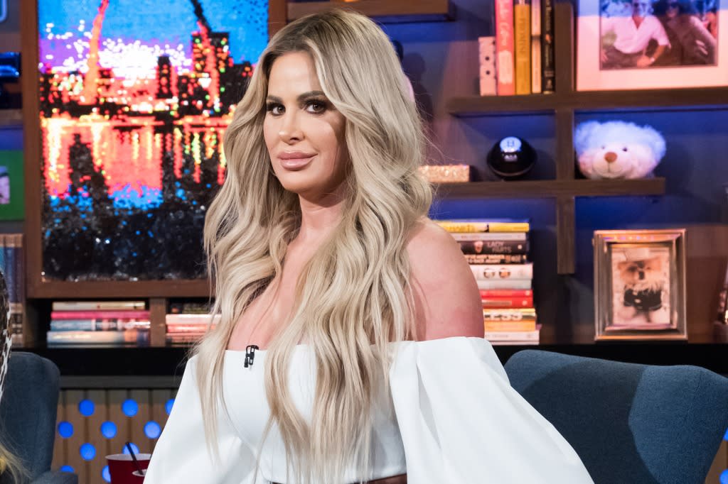 WATCH WHAT HAPPENS LIVE WITH ANDY COHEN -- Pictured: Kim Zolciak-Biermann -- (Photo by: Charles Sykes/Bravo/NBCU Photo Bank/NBCUniversal via Getty Images)